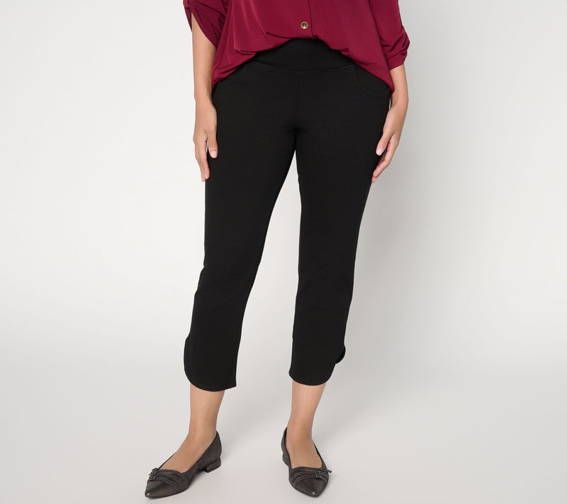 Women with Control Regular Prime Stretch Straight Leg Crop Pants — View 9