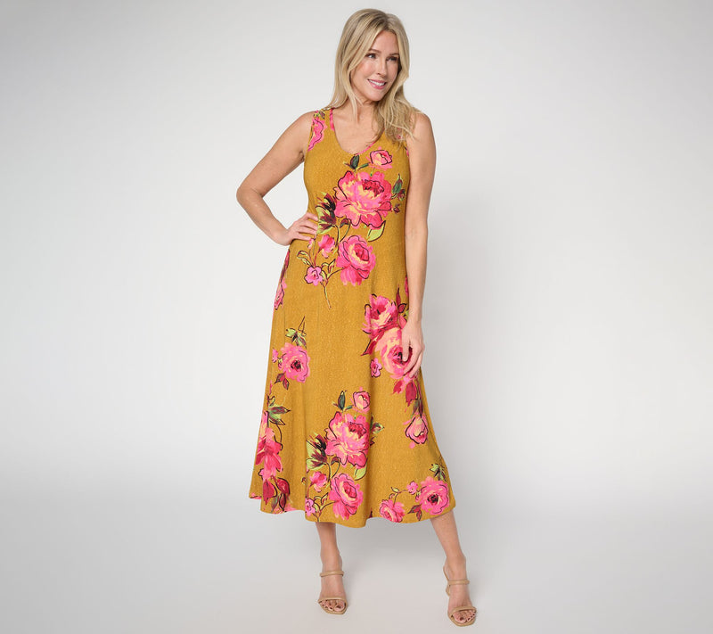 Women with Control Regular Como Jersey Midi Dress & Topper Set — View 11