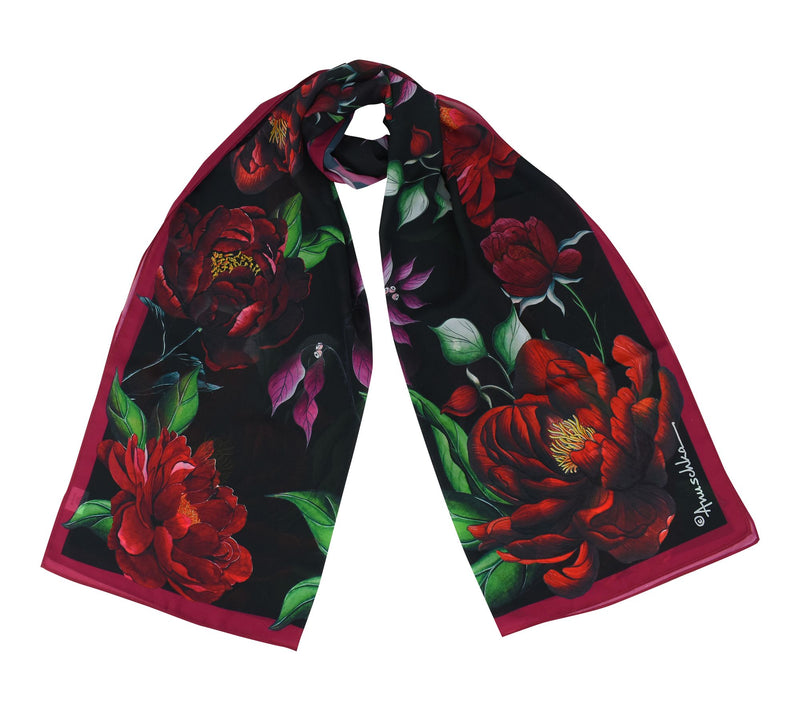 Anuschka Printed 24" x 72" Chiffon Scarf — View 34