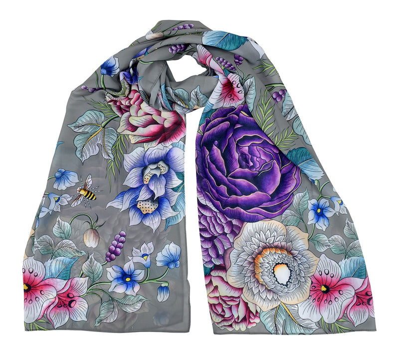 Anuschka Printed 24" x 72" Chiffon Scarf — View 39