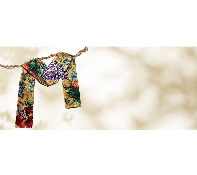 Anuschka Printed 24" x 72" Chiffon Scarf — View 2