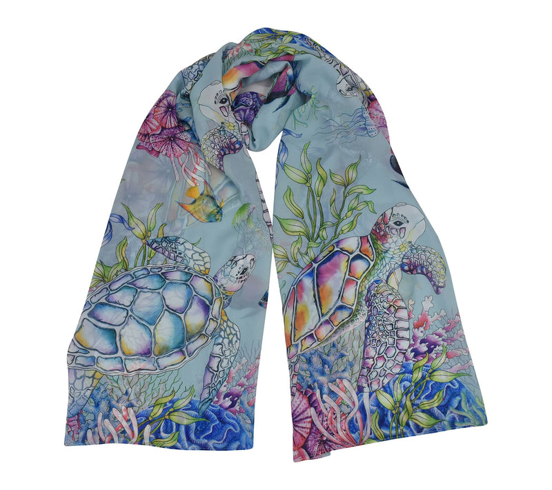 Anuschka Printed 24" x 72" Chiffon Scarf — View 43