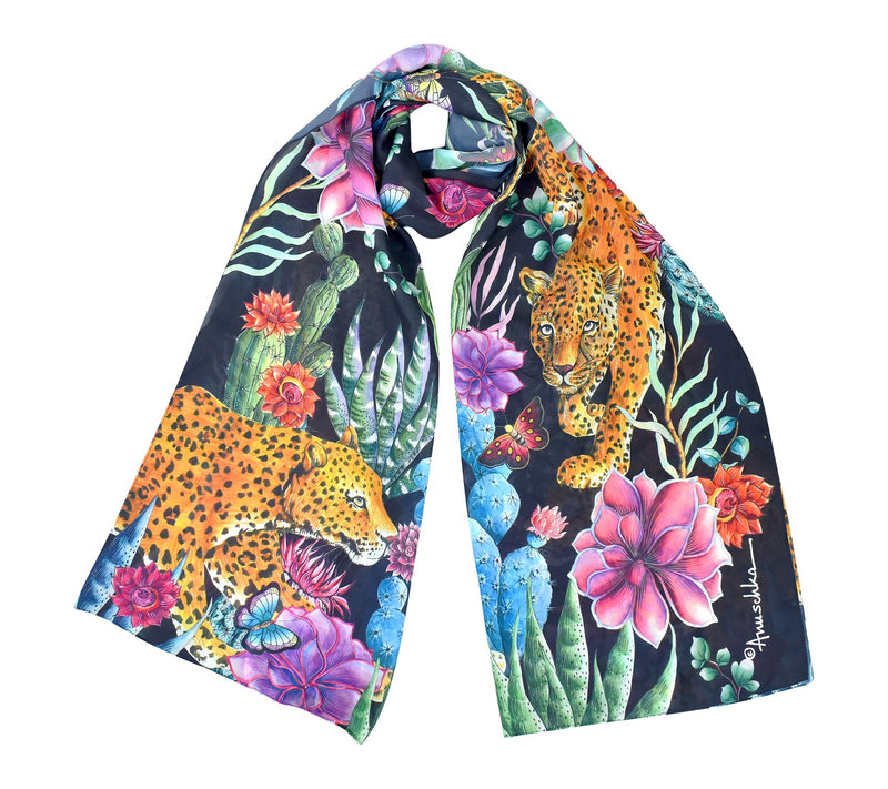 Anuschka Printed 24" x 72" Chiffon Scarf — View 49