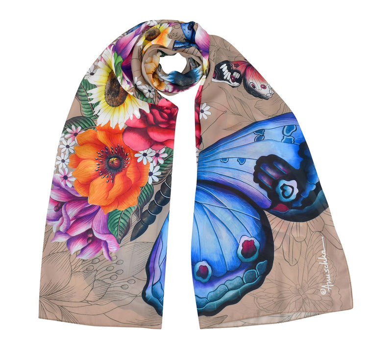 Anuschka Printed 24" x 72" Chiffon Scarf — View 59