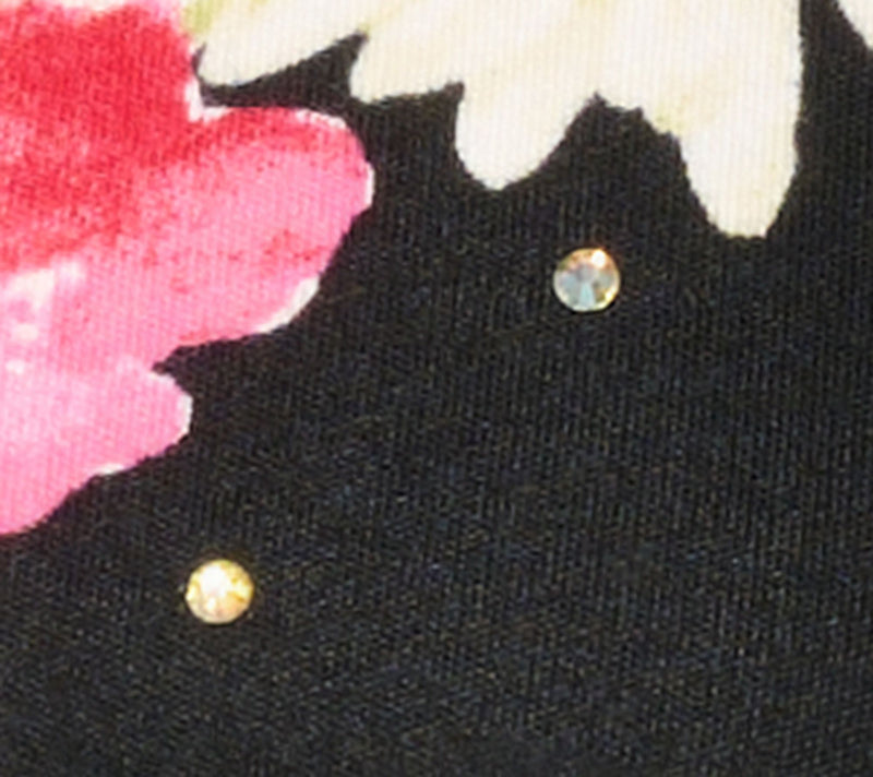 Quacker Factory Crazy Daisy Printed Long Sleeve Top — View 8