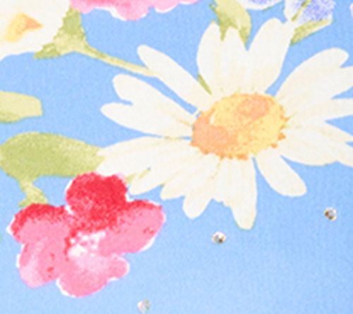 Quacker Factory Crazy Daisy Printed Long Sleeve Top — Main view
