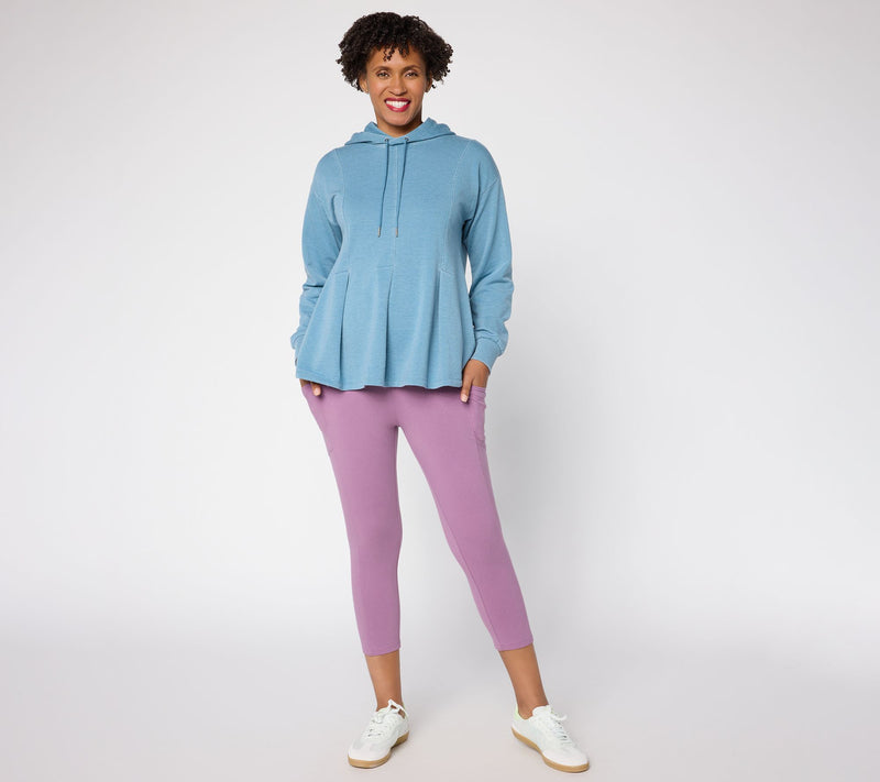 LOGO Layers by Lori Goldstein Petite Cropped Legging with Pockets — View 5