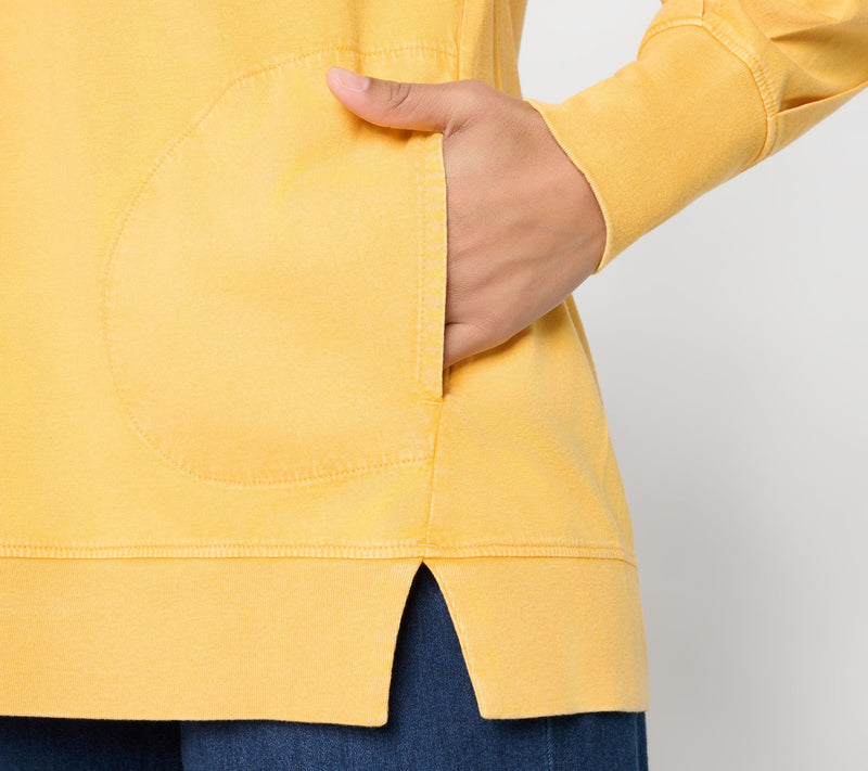 LOGO by Lori Goldstein Oversized Long Sleeve Top — View 6