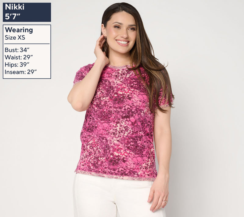 LOGO Principles by Lori Goldstein 2 Pack Solid and Printed Tee — View 11