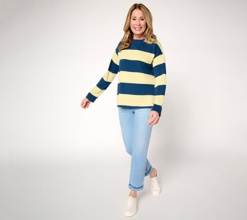 Peace Love World Long Sleeve Crew Neck Top — View 13