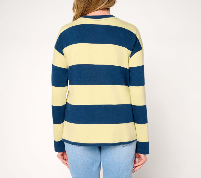 Peace Love World Long Sleeve Crew Neck Top — View 12