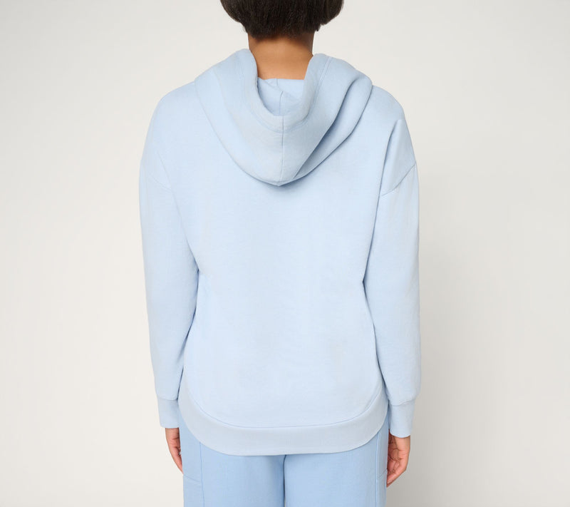Peace Love World Long Sleeve Cowl Neck Pullover — View 4