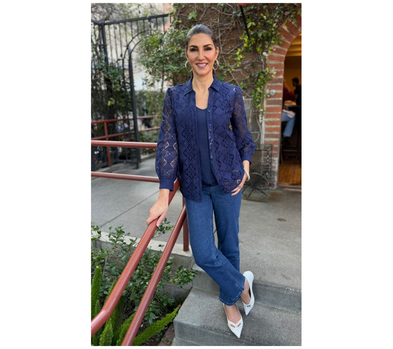 BEAUTIFUL by Lawrence Zarian Regular Delux Denim Sraight Leg Jean — View 7