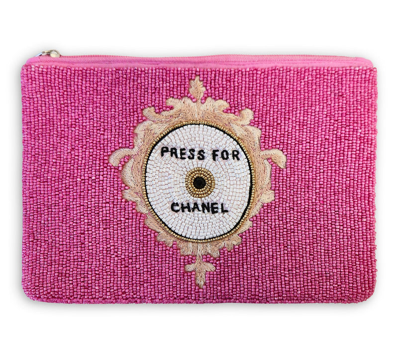 By The Edit Beaded Zip Pouch — View 13