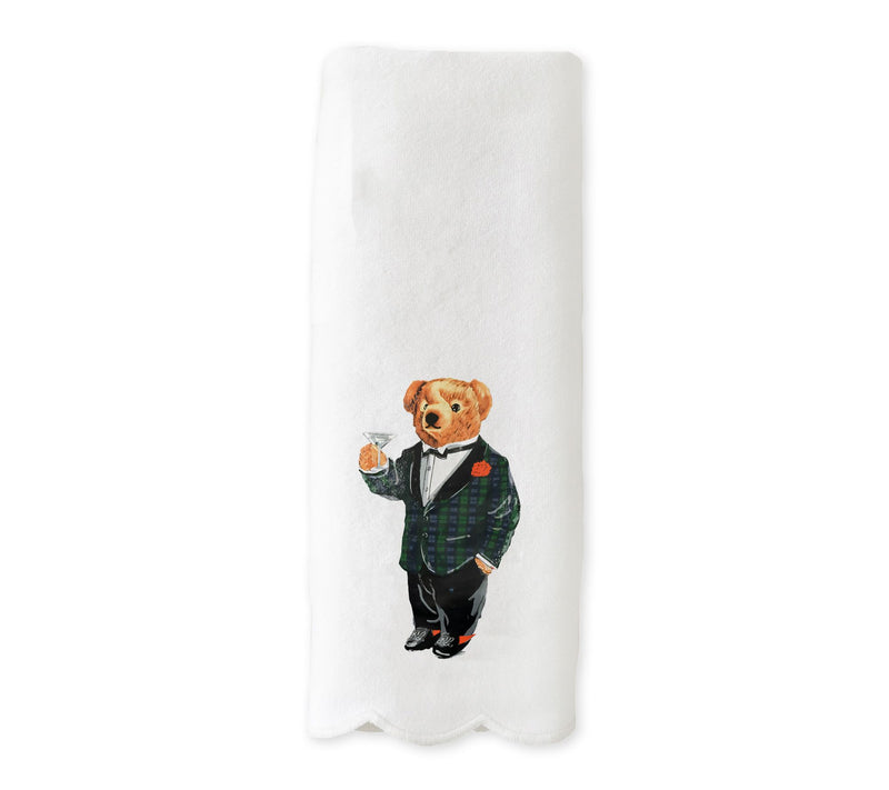 By The Edit Scalloped Edge Kitchen Towel - BearEdition — Main view