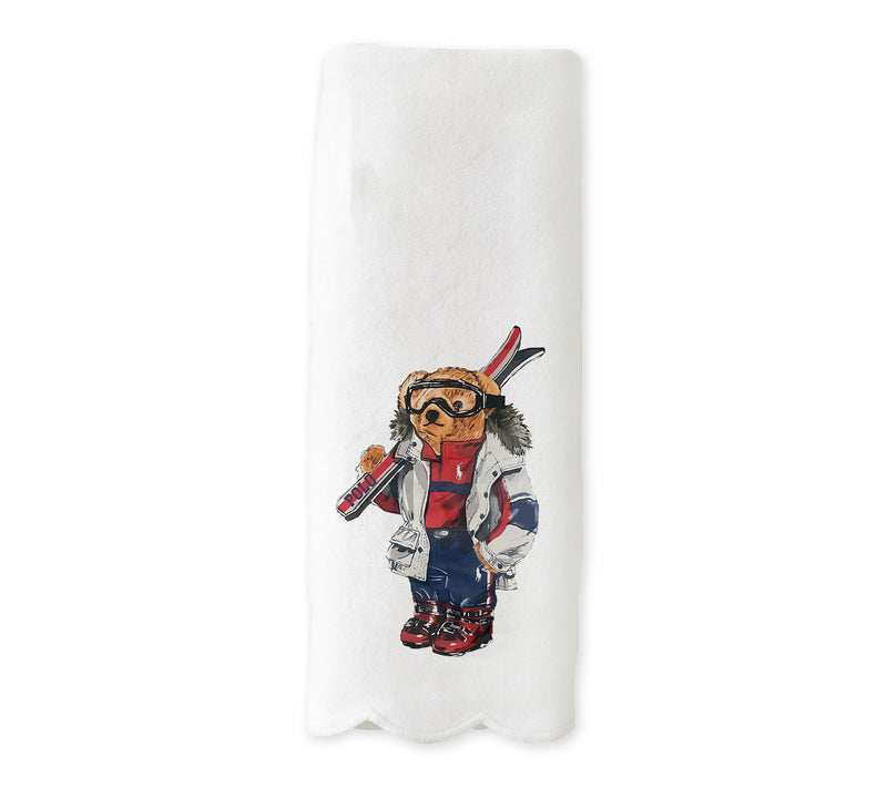 By The Edit Scalloped Edge Kitchen Towel - BearEdition — View 7