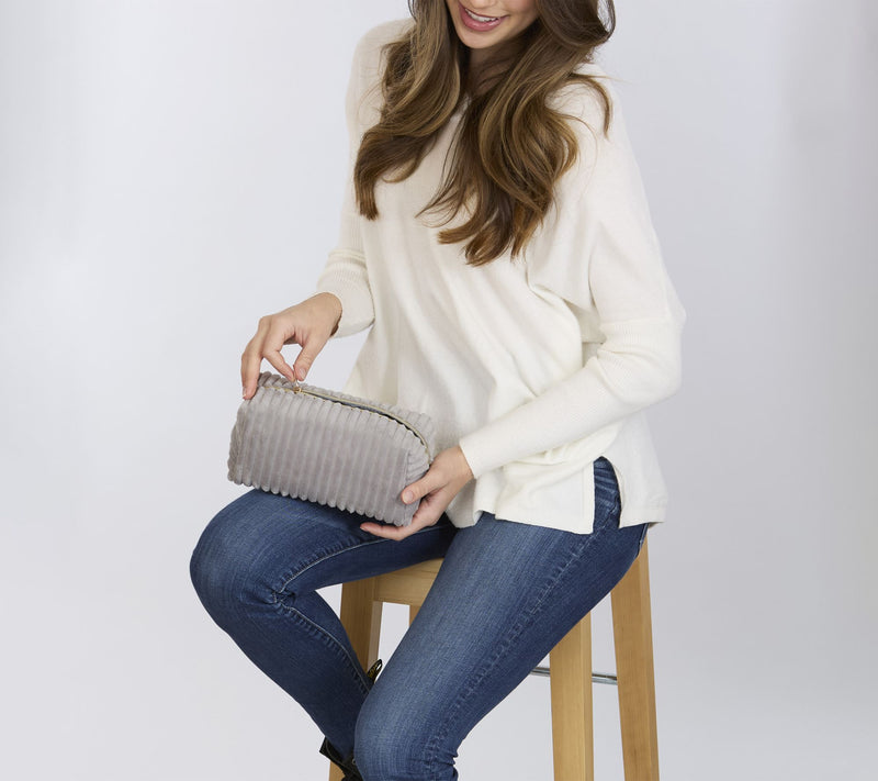 Hadley Wren Corduroy Zip Pouch — View 2