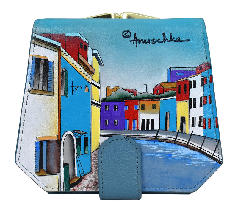 Anuschka Painted Leather French Clasp Wallet — View 2