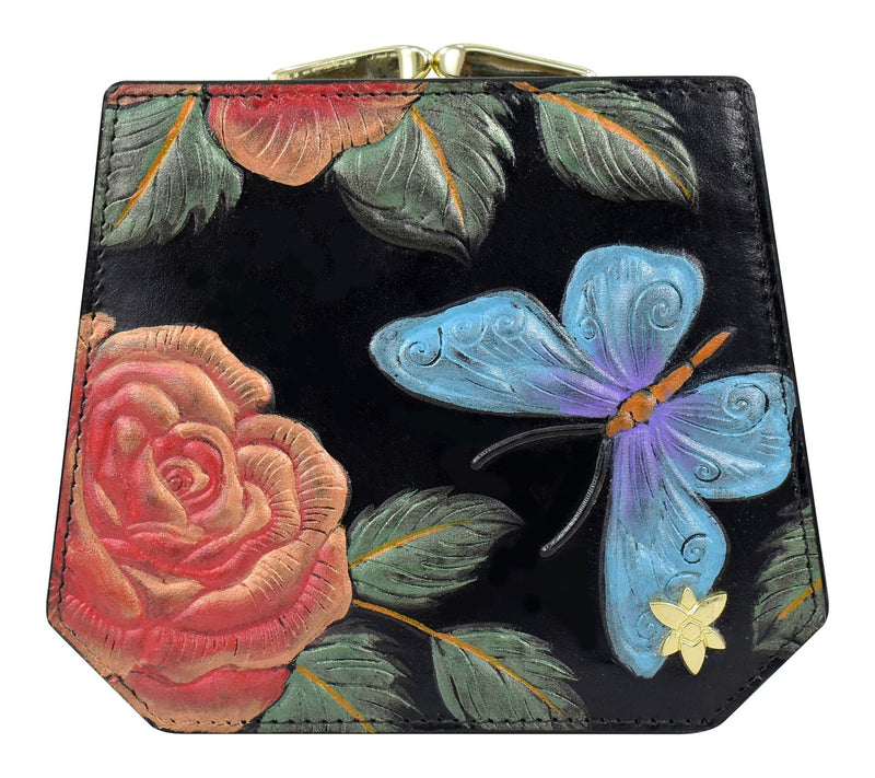 Anuschka Painted Leather French Clasp Wallet — View 12