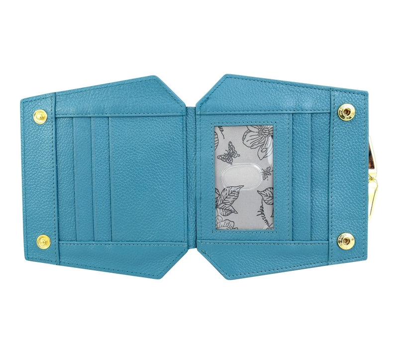Anuschka Painted Leather French Clasp Wallet — View 3