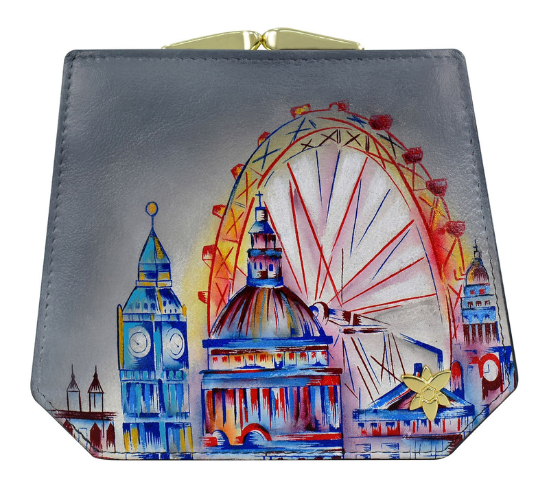 Anuschka Painted Leather French Clasp Wallet — View 15