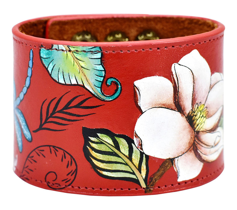 Anuschka Painted Leather Cuff — View 12