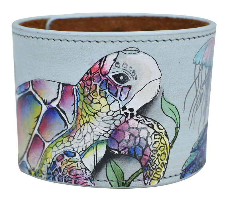 Anuschka Painted Leather Cuff — View 15