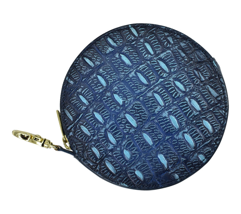 Anuschka Painted Leather Round Zip Coin Purse — View 9