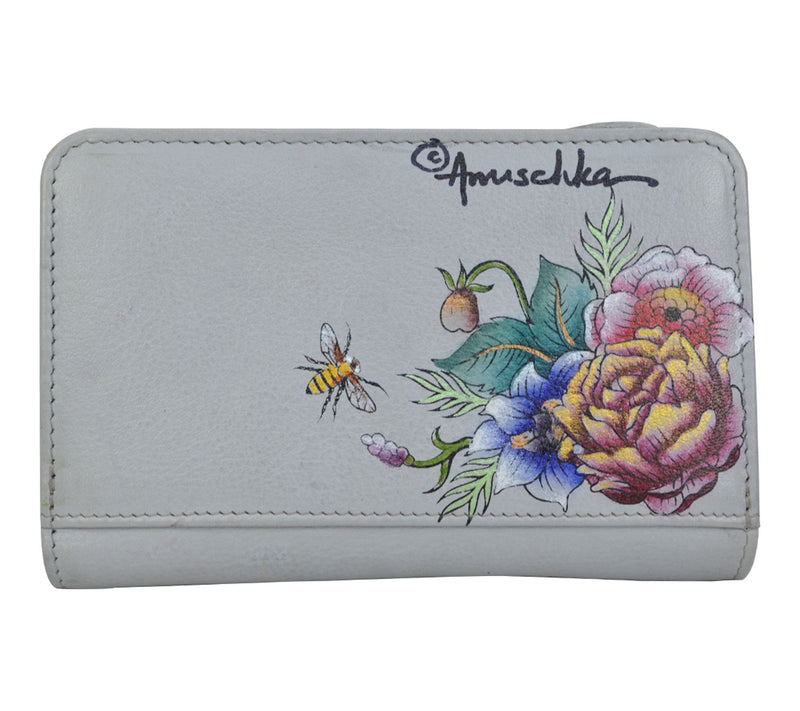 Anuschka Painted Leather Two-Fold Small RFID Organizer Wallet — View 2