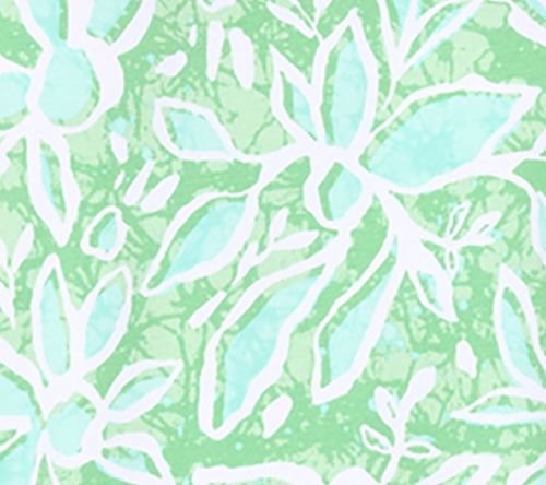 Denim & Co. Beach Floral Printed Beach Jersey 3/4 Sleeve Top — View 8