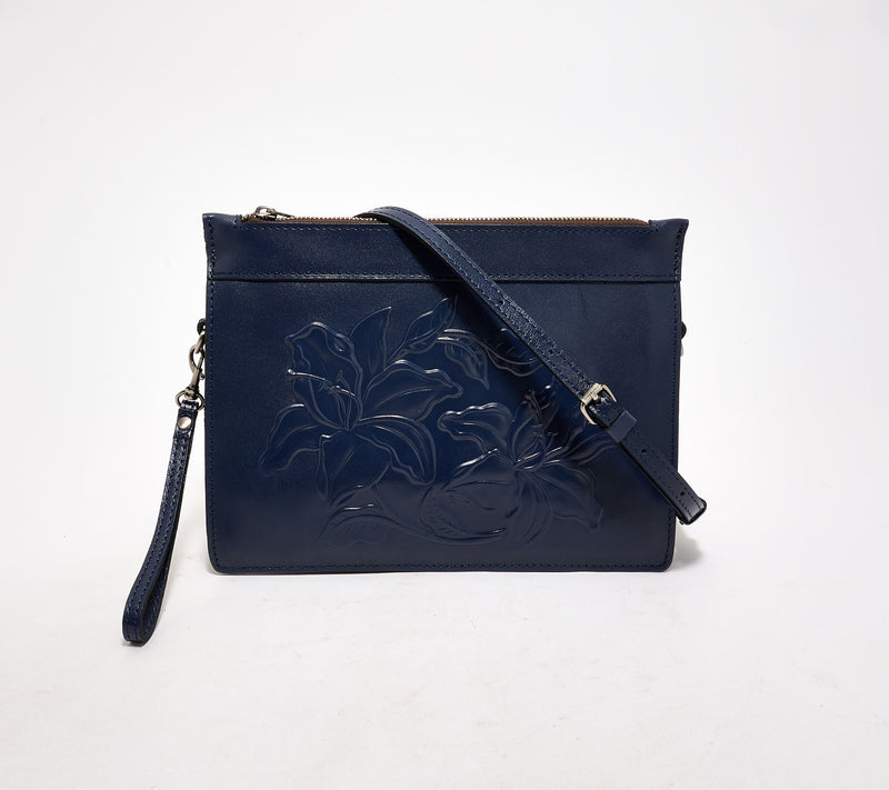 Patricia Nash Leather Yvette Wristlet Crossbody — View 5