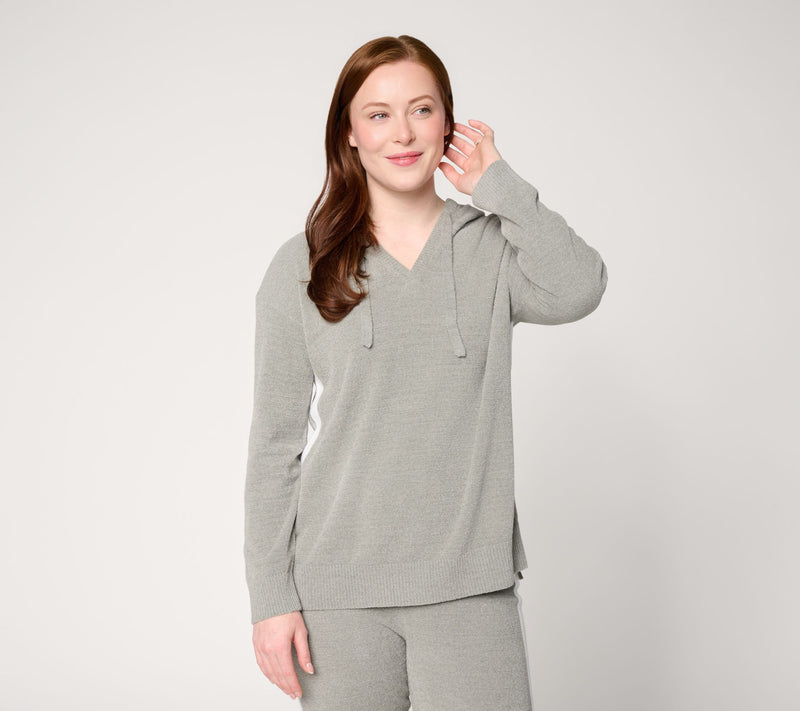 Barefoot Dreams CozyChic Ultra Lite Contrast Stripe Hoodie — View 18