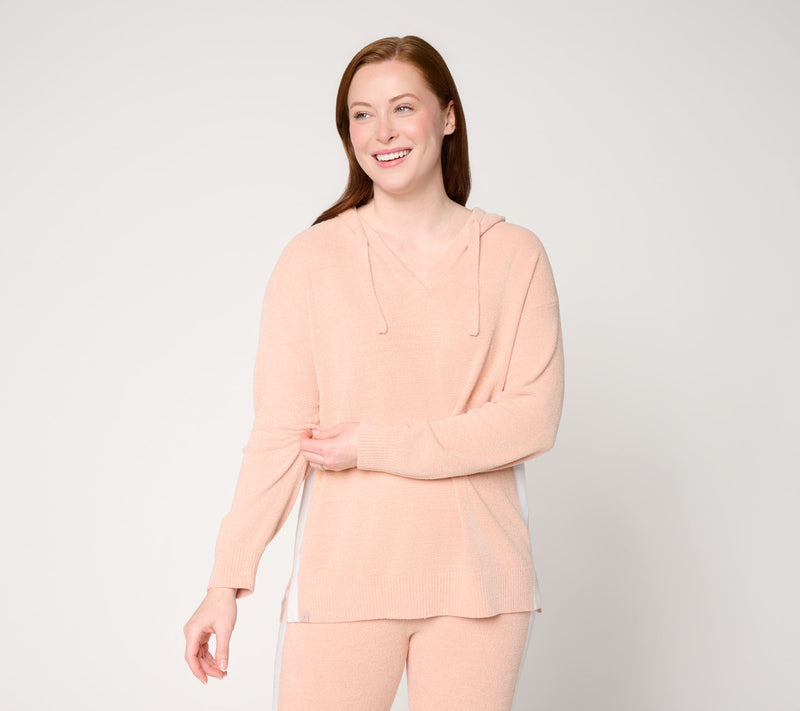 Barefoot Dreams CozyChic Ultra Lite Contrast Stripe Hoodie — View 19