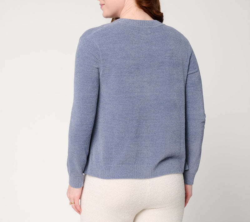 Barefoot Dreams CozyChic Ultra Lite Boxy Crop Cardigan — View 4