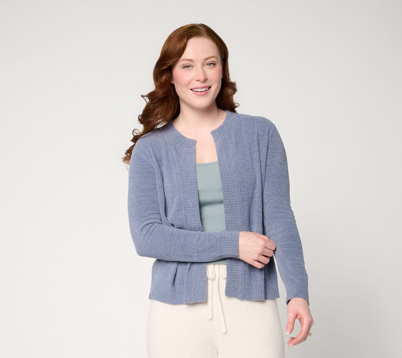 Barefoot Dreams CozyChic Ultra Lite Boxy Crop Cardigan — Main view
