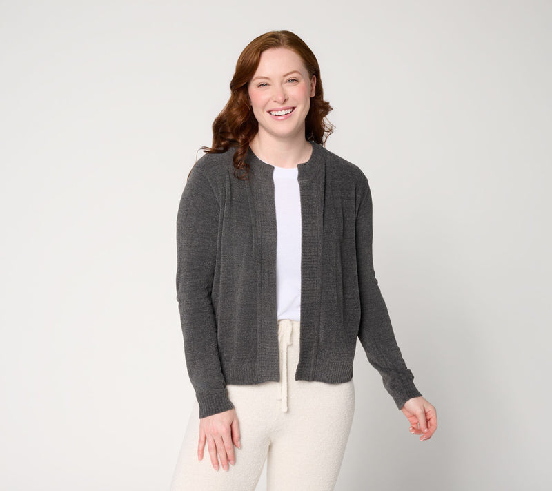 Barefoot Dreams CozyChic Ultra Lite Boxy Crop Cardigan — View 16
