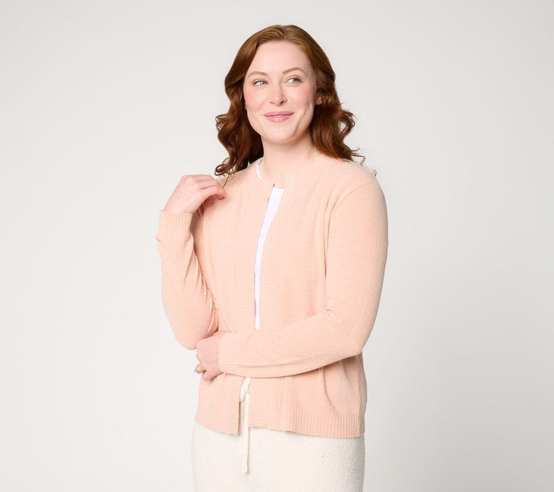 Barefoot Dreams CozyChic Ultra Lite Boxy Crop Cardigan — View 17