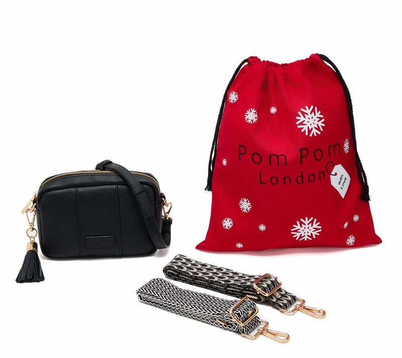 Pom Pom London City Mini Crossbody w/ 2 Straps & Gift Dust Bag — View 11