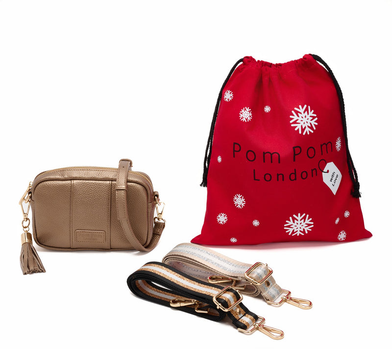 Pom Pom London City Mini Crossbody w/ 2 Straps & Gift Dust Bag — Main view