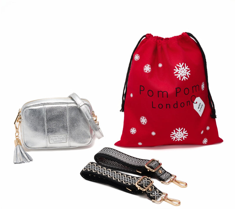 Pom Pom London City Mini Crossbody w/ 2 Straps & Gift Dust Bag — View 14
