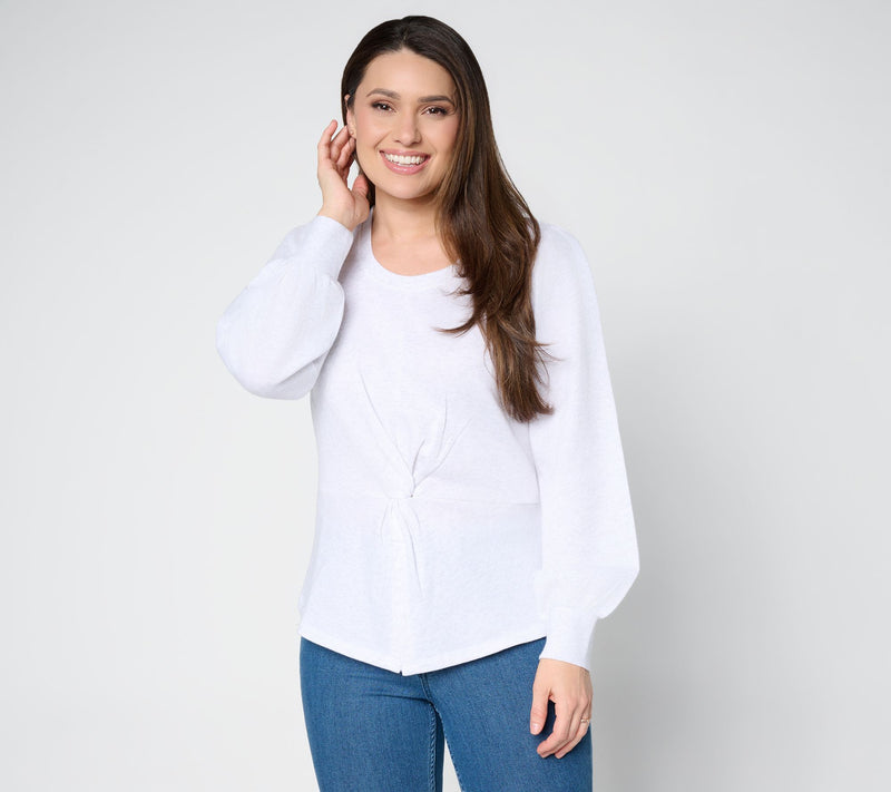 Mally Roncal So Soft Shimmer Terry Twist Top — View 12