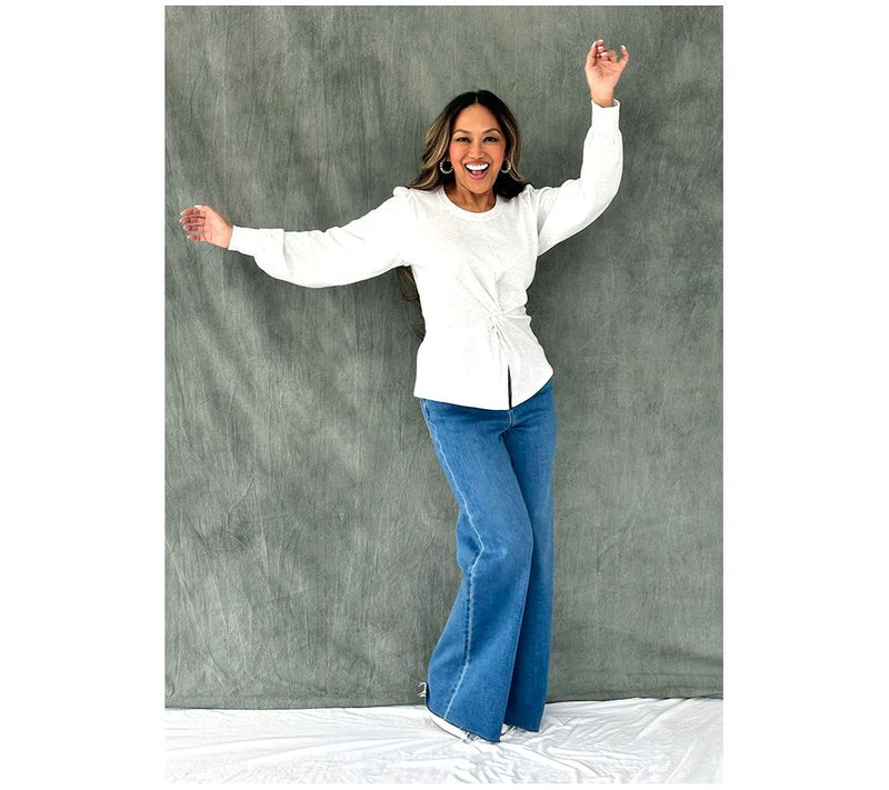Mally Roncal So Soft Shimmer Terry Twist Top — View 8