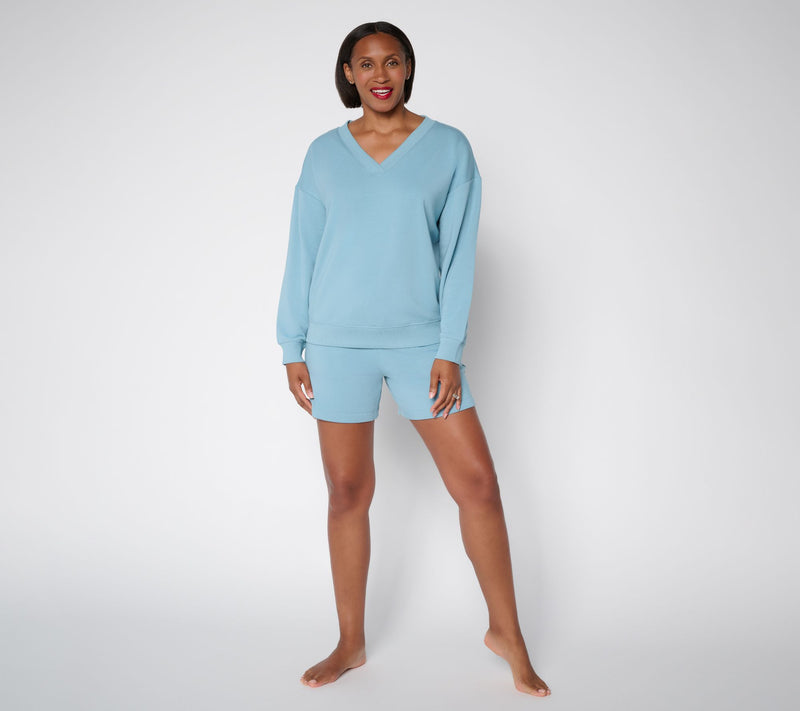 Barefoot Dreams Brushed Luxe Lounge Short — View 10