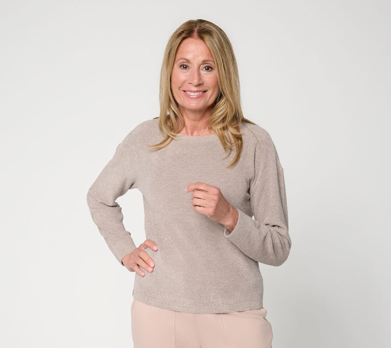 Barefoot Dreams CozyChic Ultra Lite Diamond Quilt Pullover — View 12