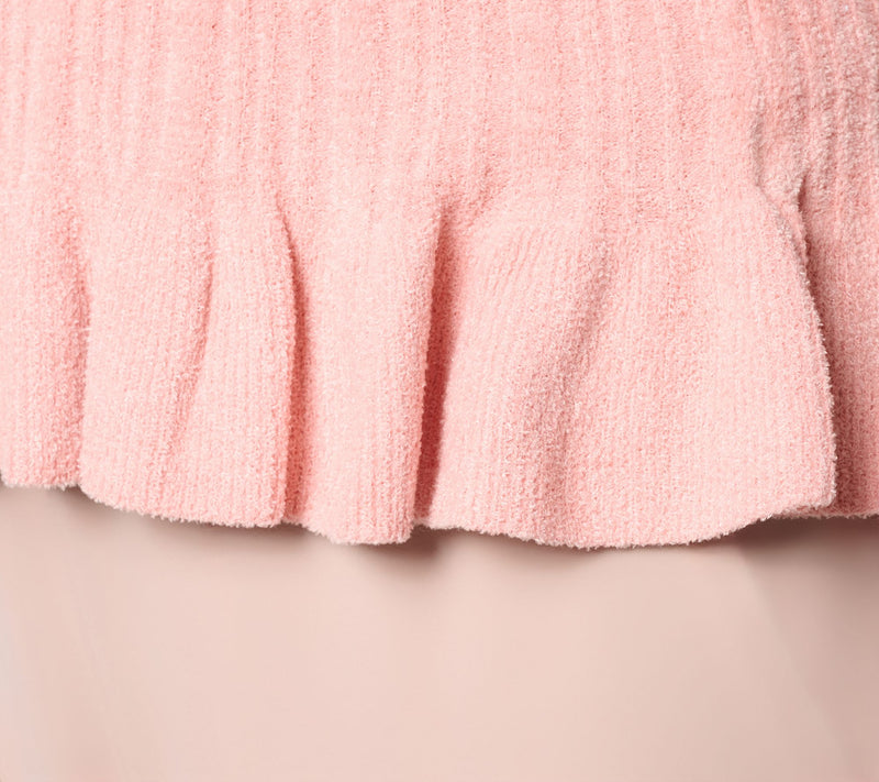 Barefoot Dreams CozyChic Ultra Lite Ruffle Hem Tank — View 5