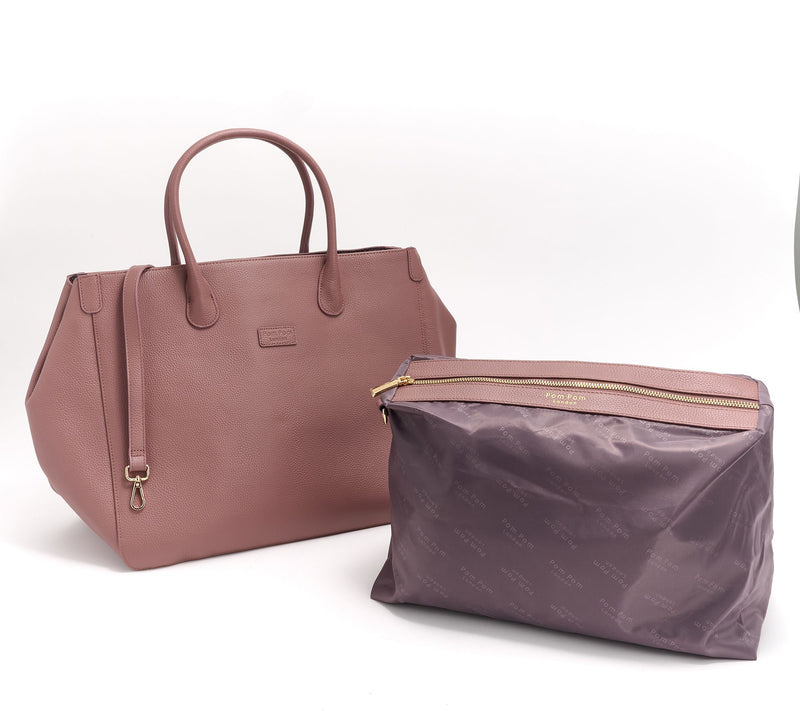 Pom Pom London Leather Camden Overnight Bag — View 5