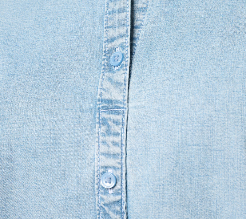 Joan Rivers No Gap Denim Pull-Over Girlfriend Shirt — View 6