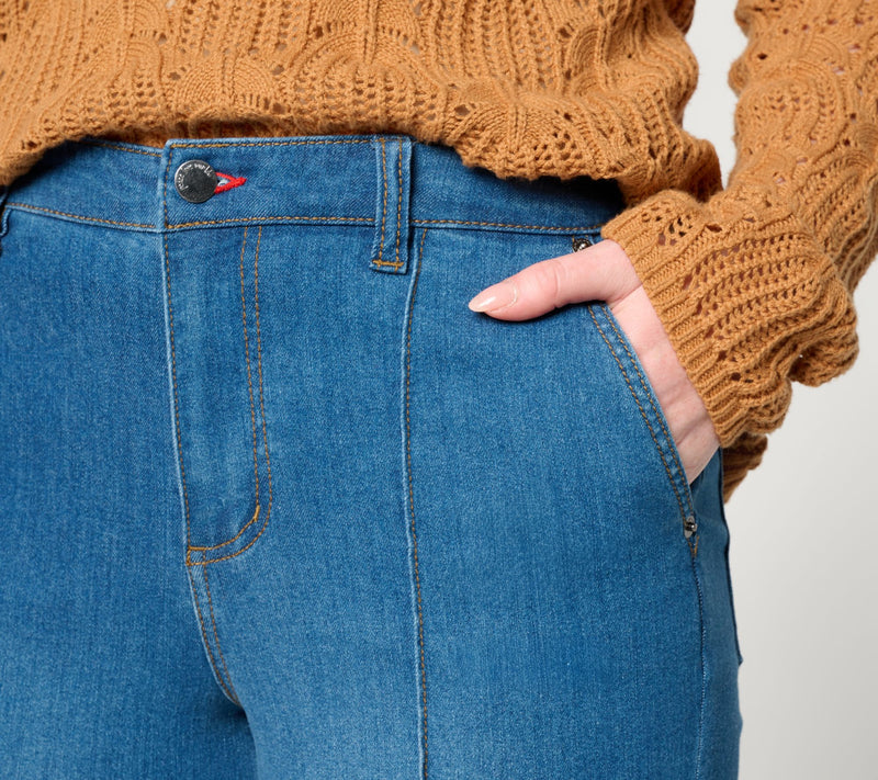 Peace Love World Regular Full Length Flare Leg Denim — View 7