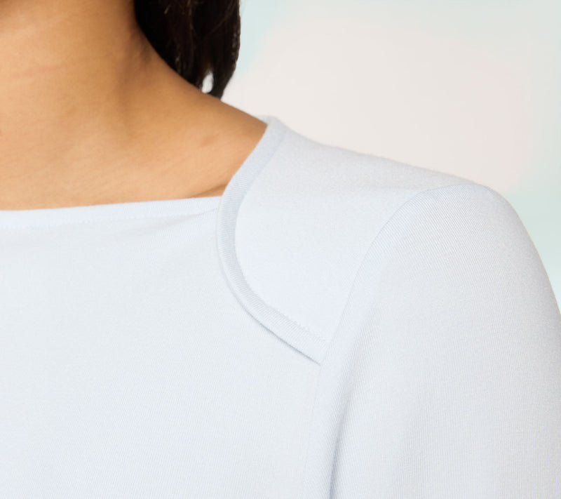 Me by Jennie Garth Envelope Neck Long Sleeve Knit Top — View 6