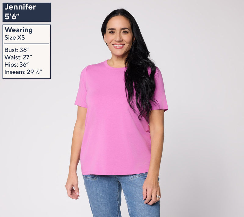 AnyBody Cozy Knit Jersey Pack of 2 Tees — View 11